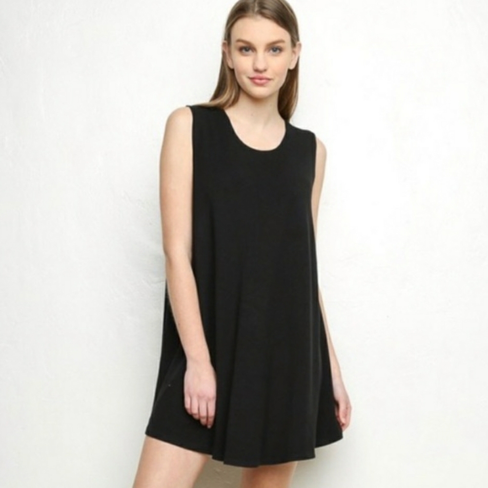 Brandy Melville Black Swing Dress